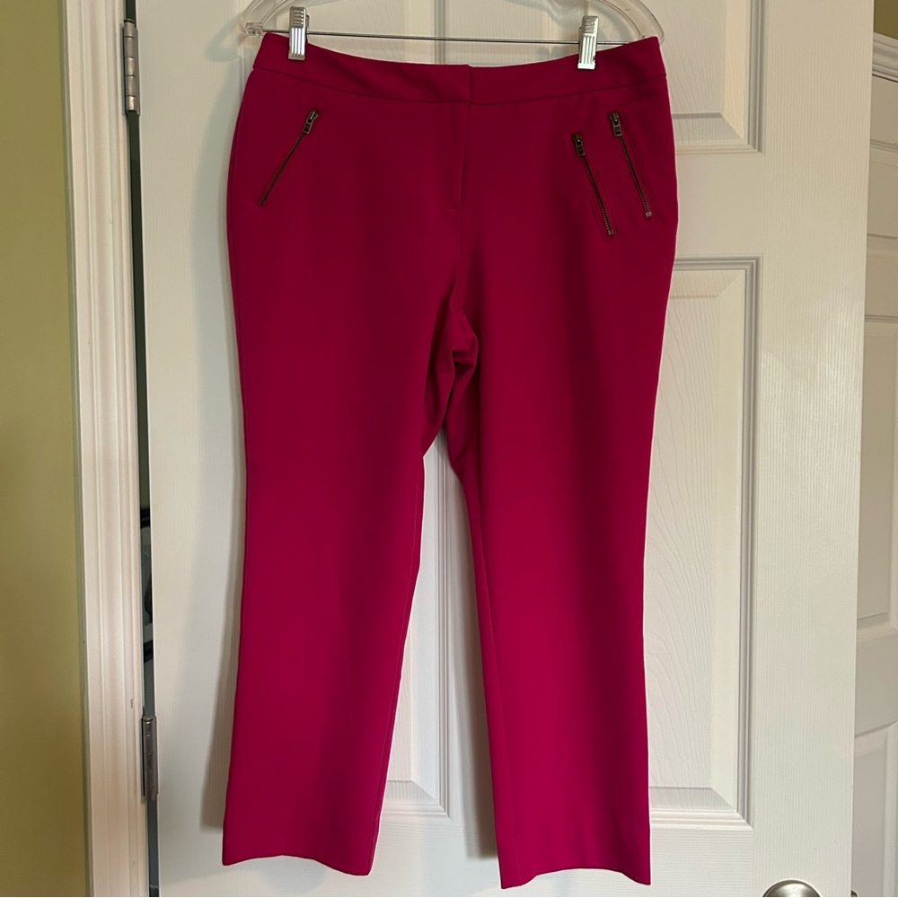 Pink Capri Dress Pants